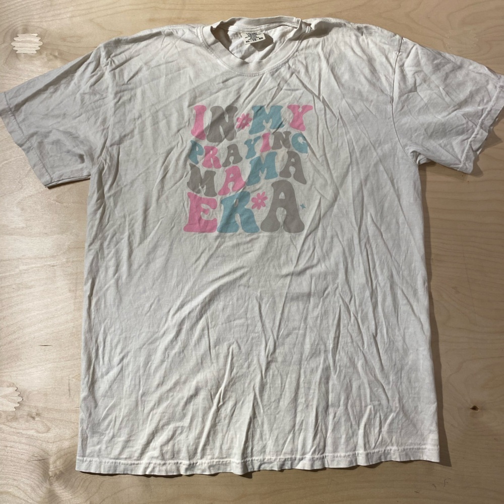 Comfort Colors White Tee with Colorful Graphic XL (DZ)